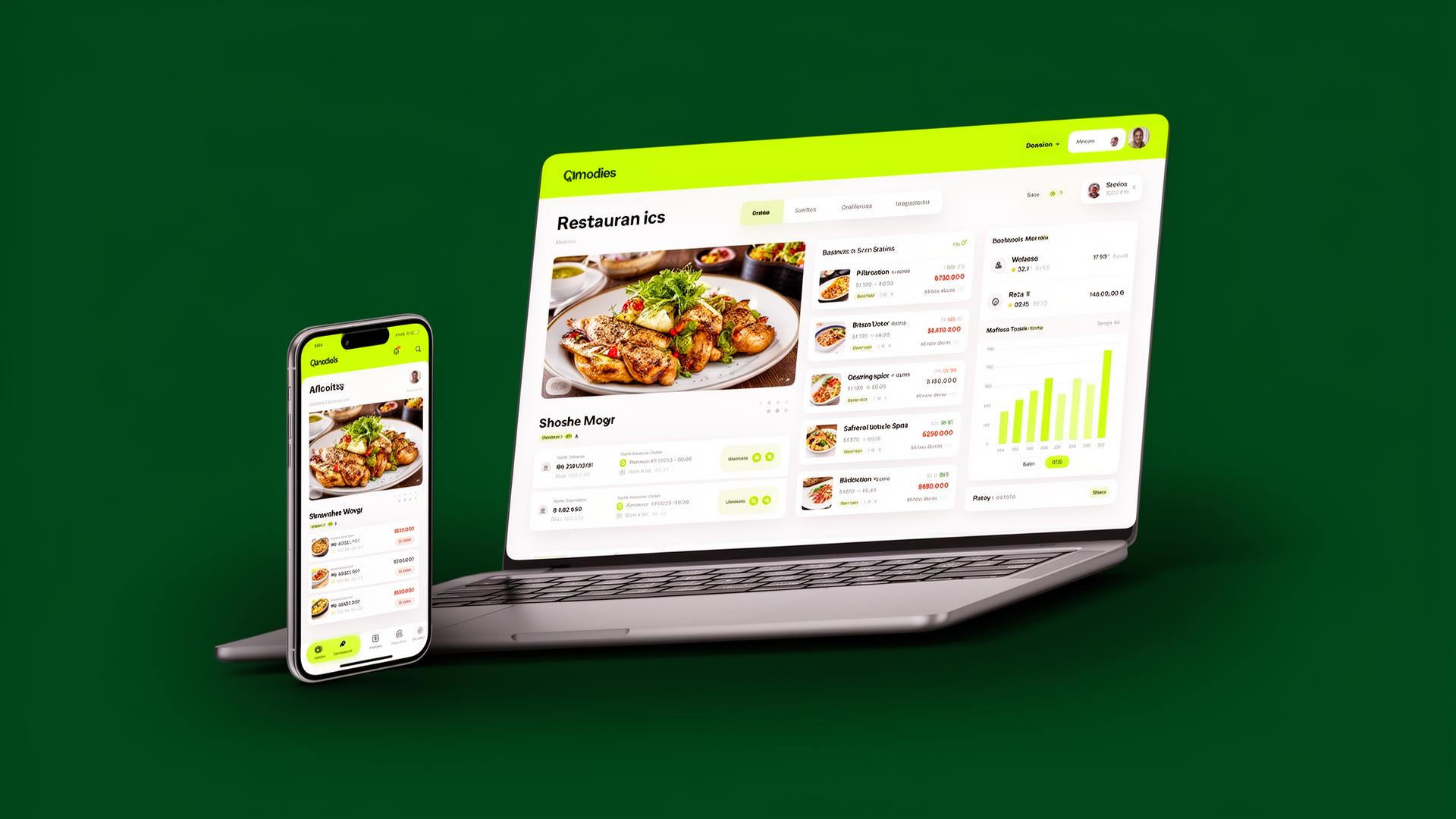 HappyBag dashboard and storefront on phone and laptop